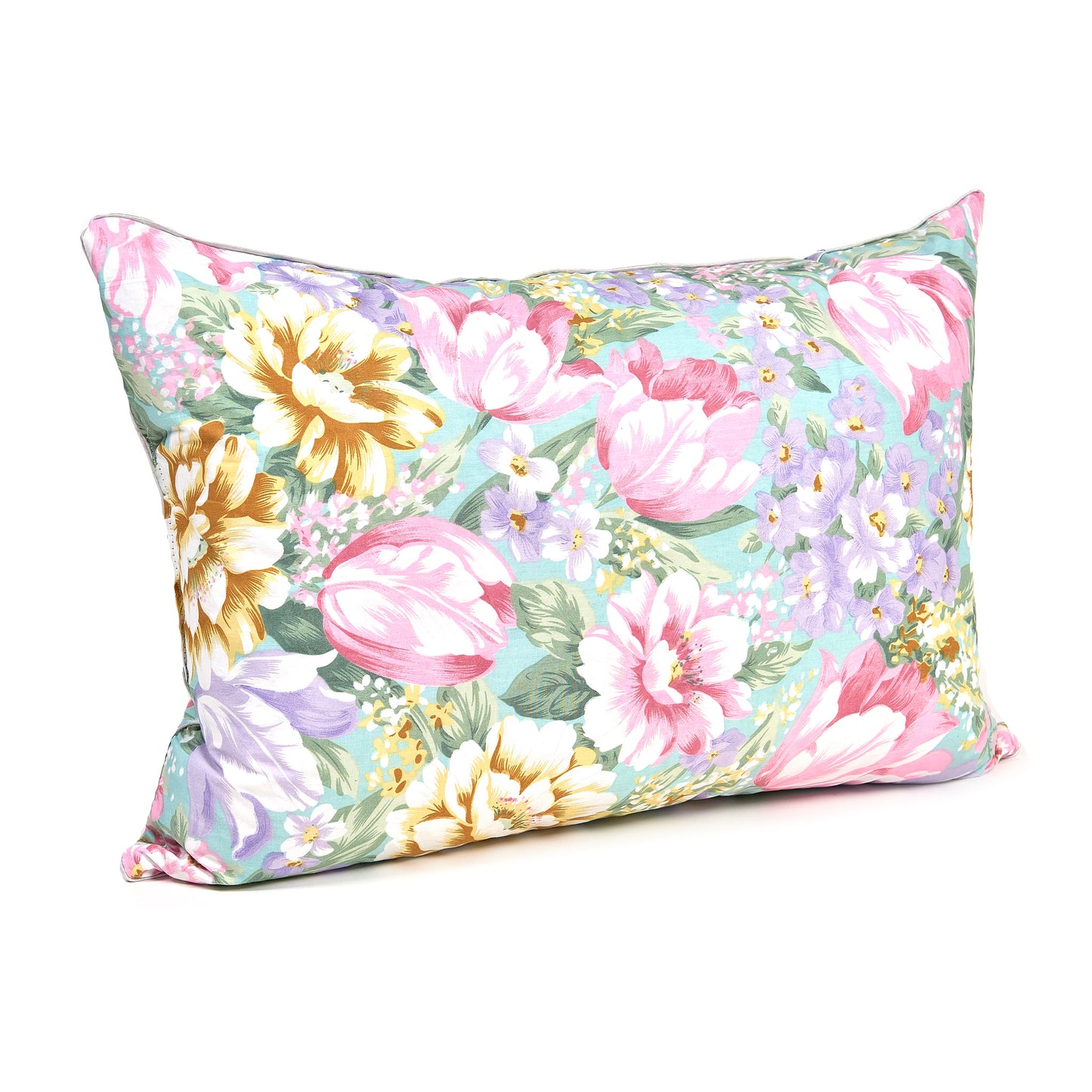 Perna Puf si Pana de Gasca, cu Imprimeu, 50 x 70 cm, Multicolor Rosu