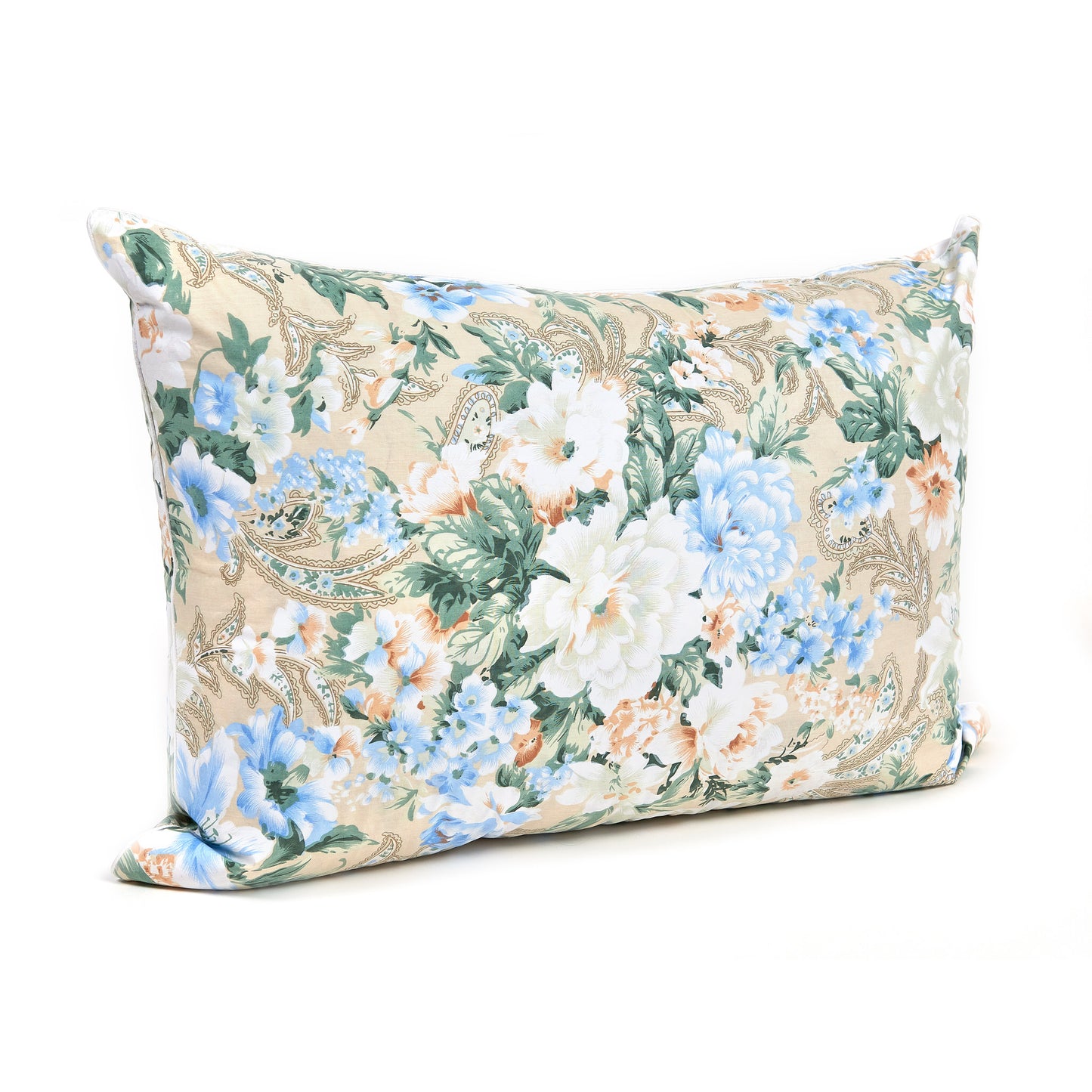 Perna Puf si Pana de Gasca cu Imprimeu, 50 x 70 cm, Multicolor Verde